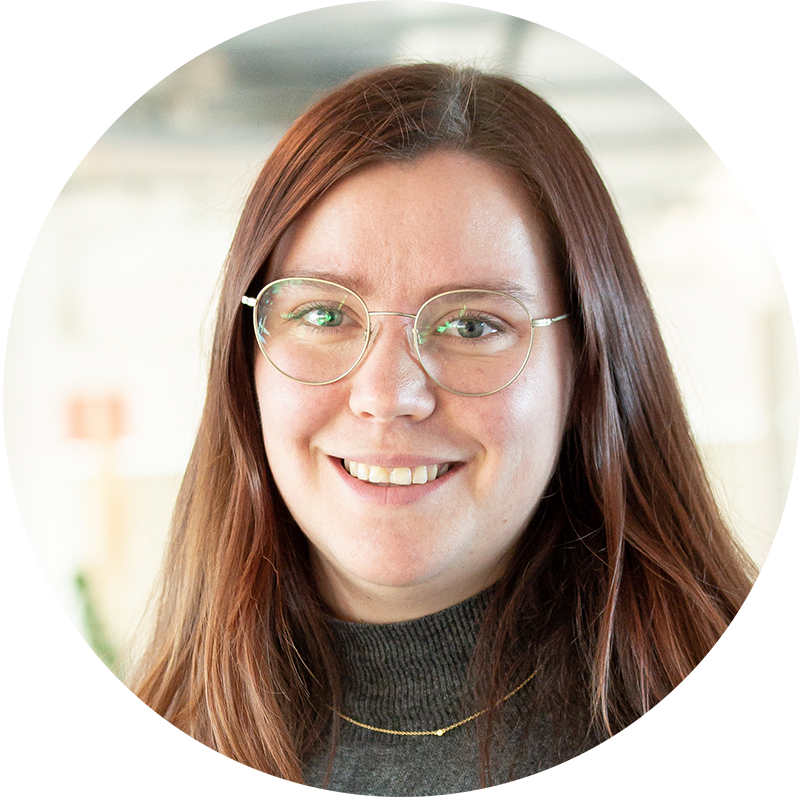 Smiling woman in portrait picture